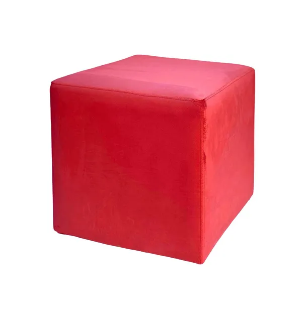 ARNO medium cube pouf, ice red #318