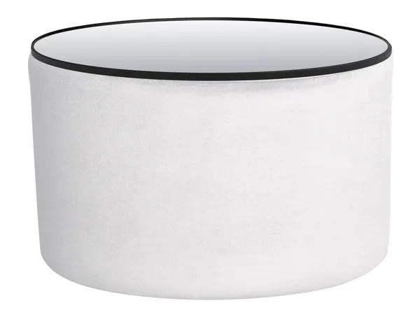 NORMAN TABLE large with mirrored top, ice white #321