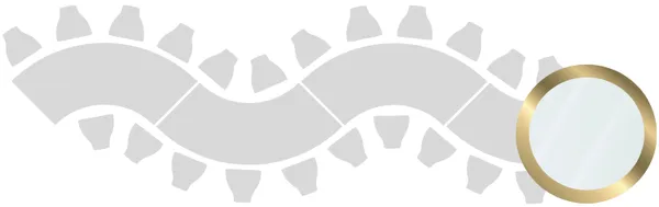 Gold-base event table with a smooth white tempered glass top and slim legs, styled for modern event setups.