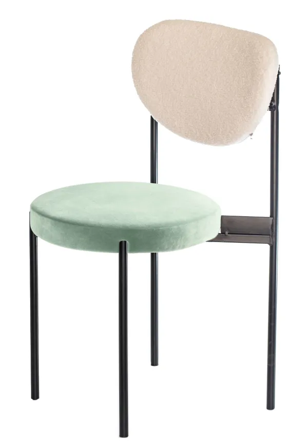 Black mix TEMPO chair with FERN seat #350/351 and TEDDY back