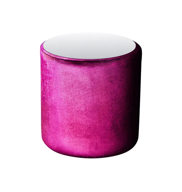 Medium NORMAN TABLE with mirrored top, barbie pink #942