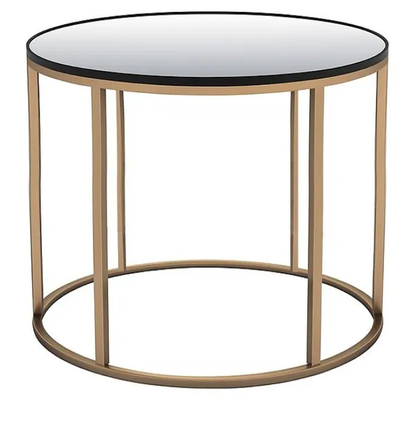 High mirror table JAZZ with gold base
