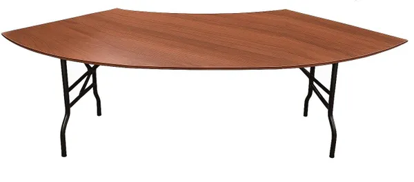 1 section serpentine folding table JONES with molleton cover