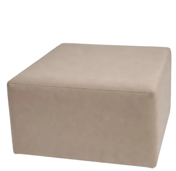 Large cube pouf ARNO, beige #403