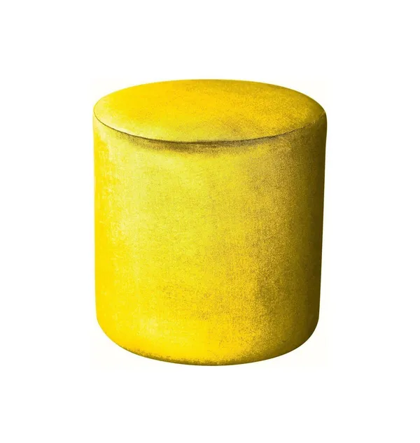 Medium round NORMAN pouf, lemon color #314