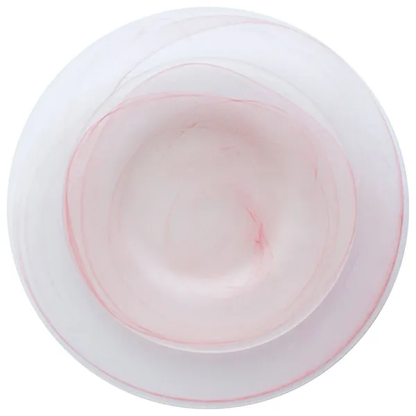 Pink AQUARELLE plate, set of 2