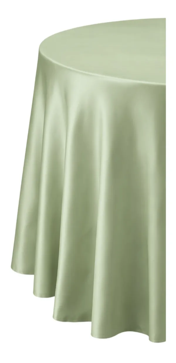 Round tablecloth ACCORD in matcha #217