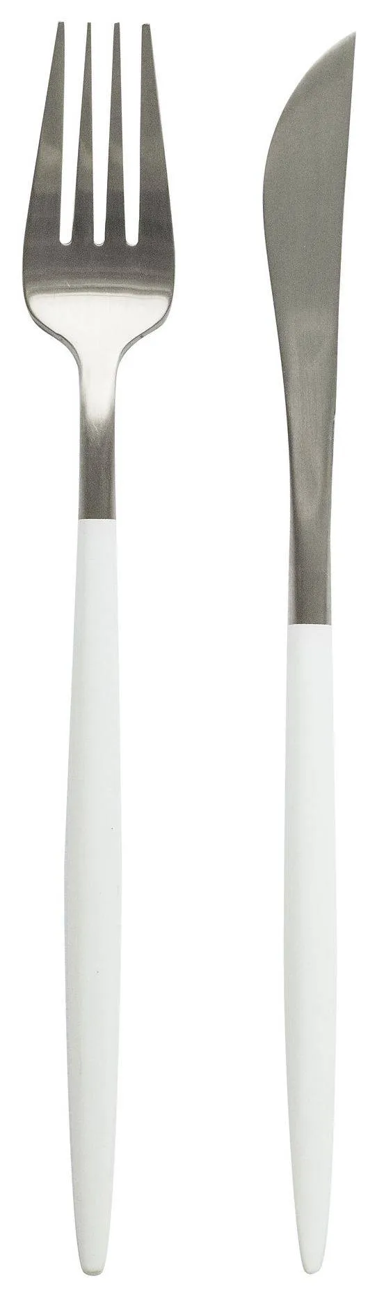 White-silver BAKER cutlery, set of 2