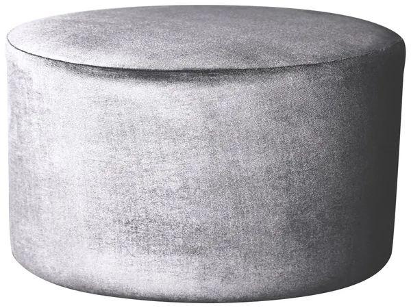 Large round NORMAN pouf, ash-grey #344