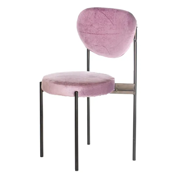 Black TEMPO chair with PINK seat and back