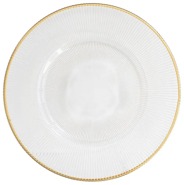 CABALLE gold rim charger plate