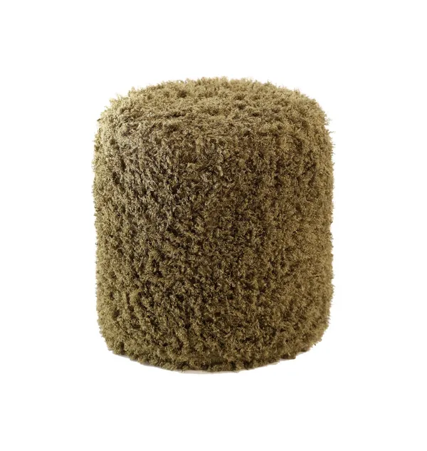 Round MOSS NORMAN pouf – medium, moss #810