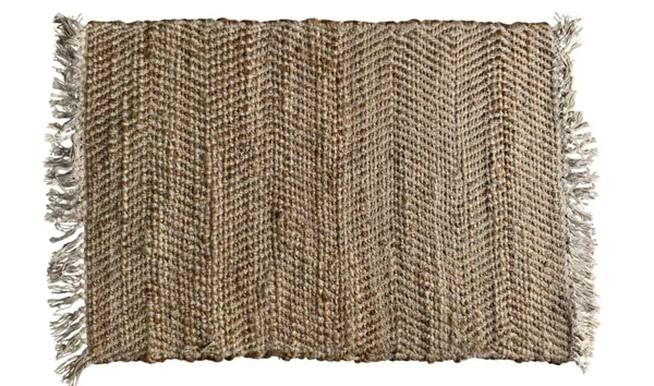 CAMARGO boho rug — natural fiber texture in light beige, perfect for boho lounges and picnics.