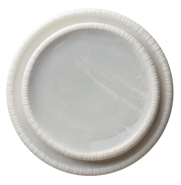 MOFFO frosted white pasta plate — fine dining ceramic bowl for rent in Dubai.