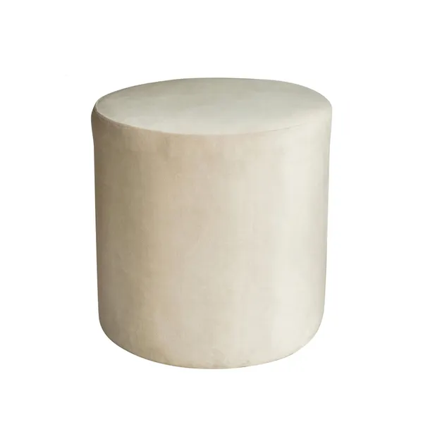 Medium round NORMAN pouf, beige #403