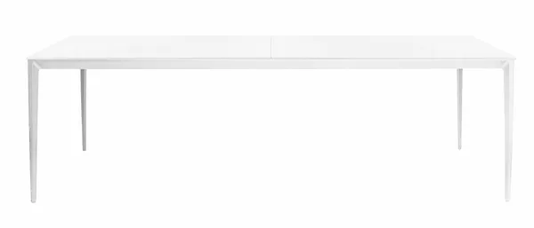 KREMER white rectangular table with white glass