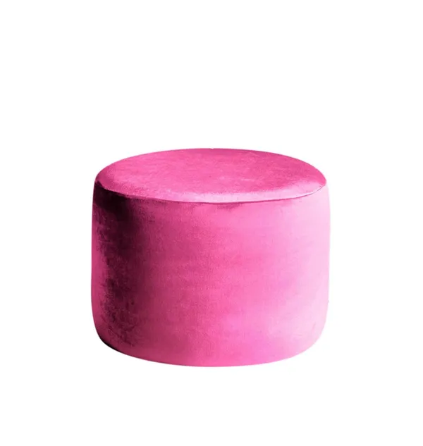 Small round NORMAN pouf, barbie pink #942