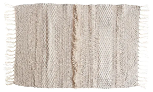 KRAUSS handwoven rug — natural beige tone, handmade texture, perfect for cozy boho lounges and event spaces.