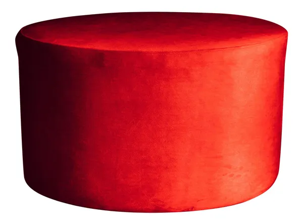 Large round NORMAN pouf, ice red #342