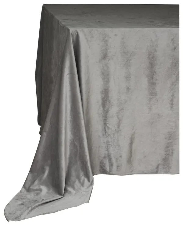 MATTE VELVET rectangular tablecloth ALT in graphite #408