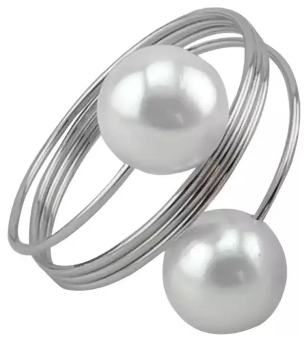 ALLEGRO silver napkin ring — sleek design and subtle shine for contemporary decor | Go Rent