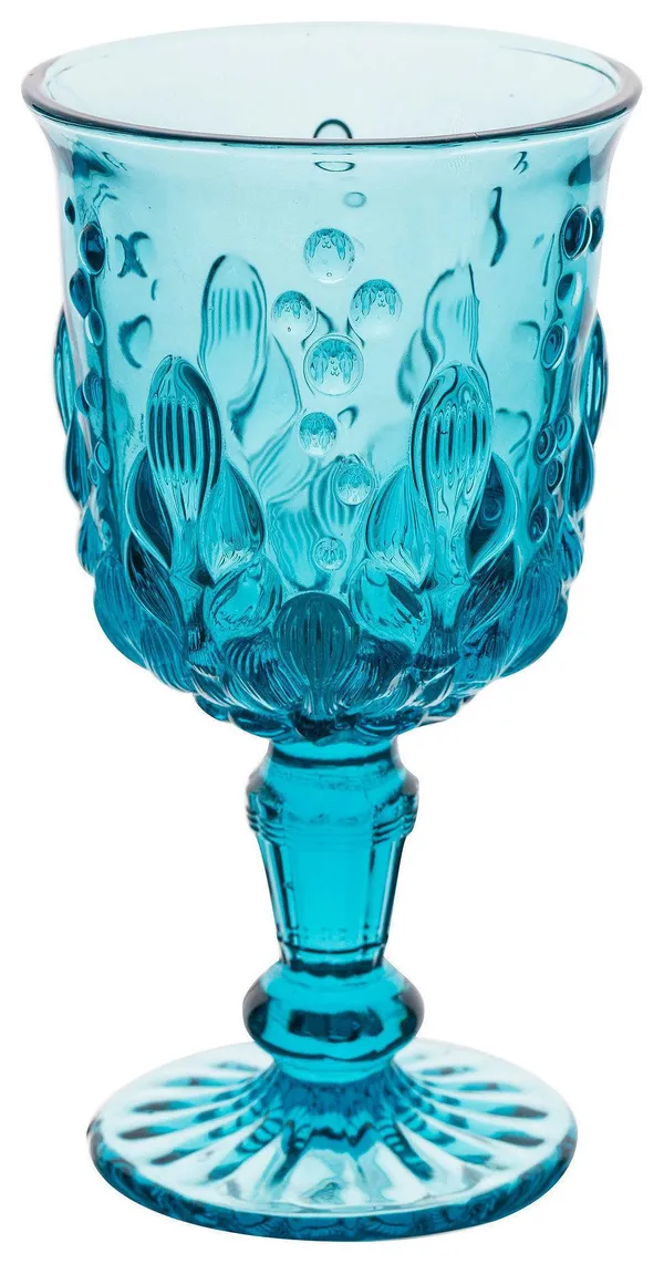 Blue TILL goblet glass