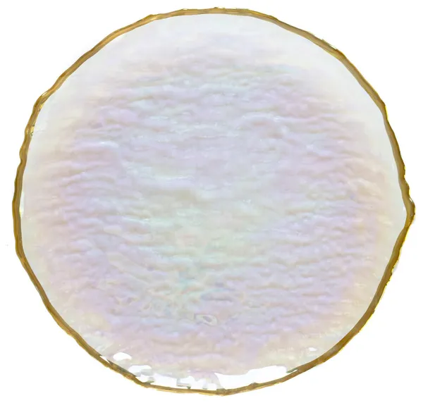 CAMEO pearlescent glass charger plate