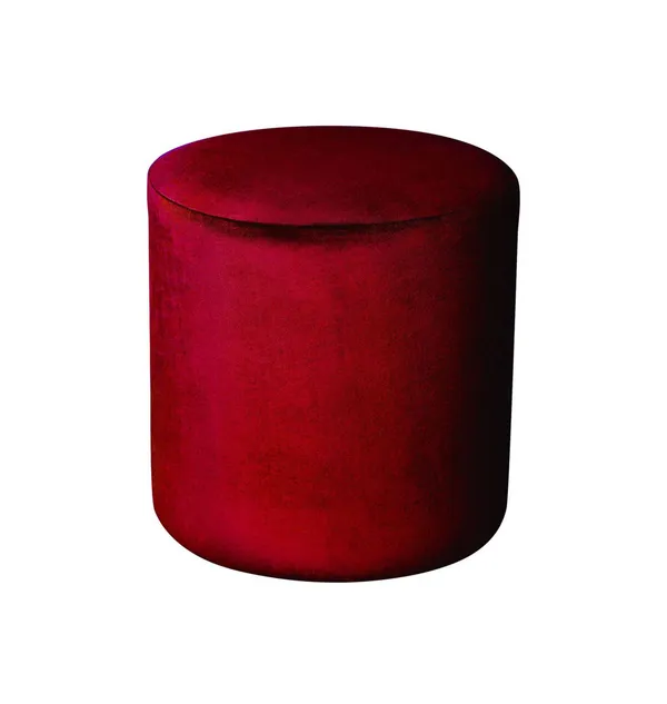 Medium round NORMAN pouf, cherry color #342