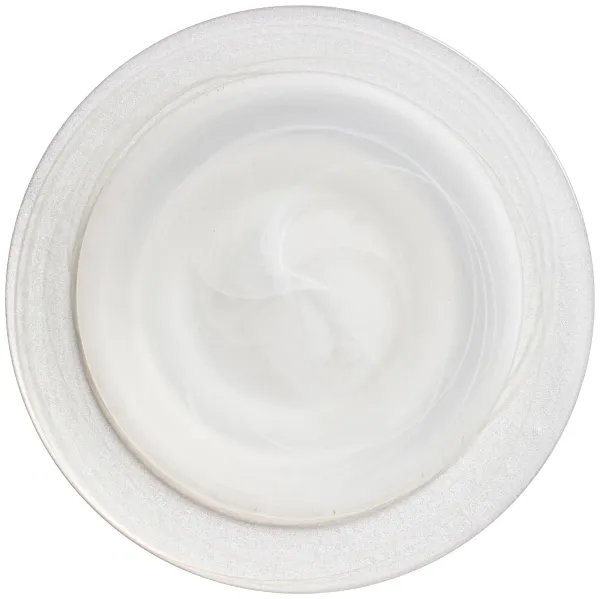 NUAGE white & silver plates, set of 2