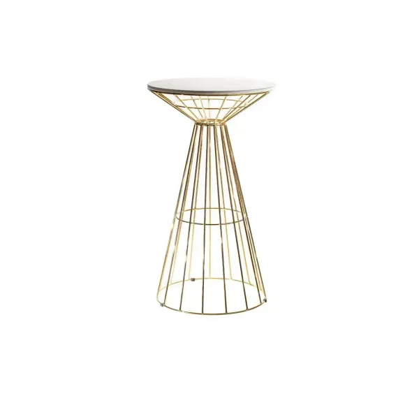 OLIVER gold wire cocktail table