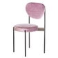 Black TEMPO chair with ICE LAVENDER seat and back
