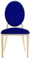 Gold DUPONT velvet chair, royal blue #354