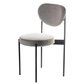 Black TEMPO chair with STEEL GRAY seat and back