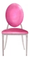 Silver DUPONT chair in barbie pink #942