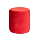 Medium round NORMAN pouf, ice red #323/342