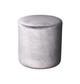 Medium round NORMAN pouf, ash-grey #344