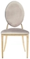 Gold DUPONT velvet chair, beige #103